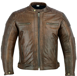 Chaqueta de moto Texpeed de Cuero Hombre